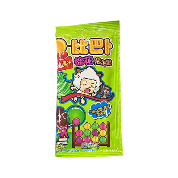 Algod贸n de Azucar + Chicle Manzana Verde