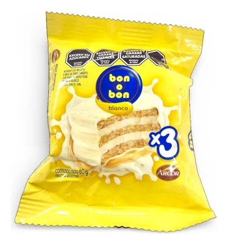 Alfajor Bon o Bon Triple Blanco