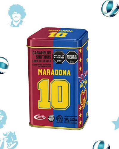 Lata Maradona Con Chupetines Surtidos