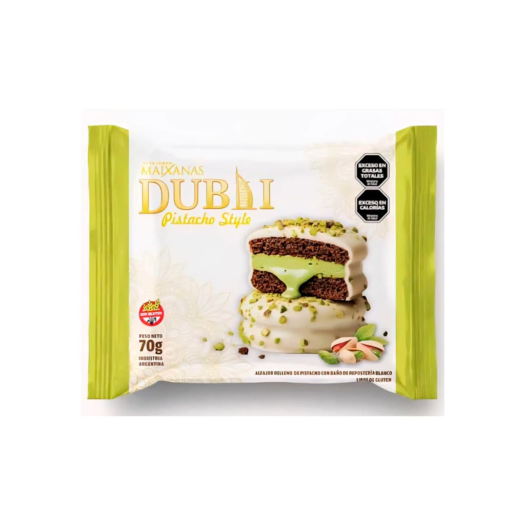 Alfajor Maixanas Dubai Blanco
