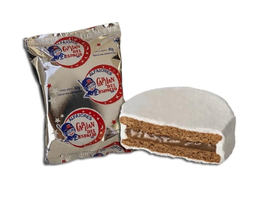 Alfajor Capit谩n del Espacio Simple Blanco