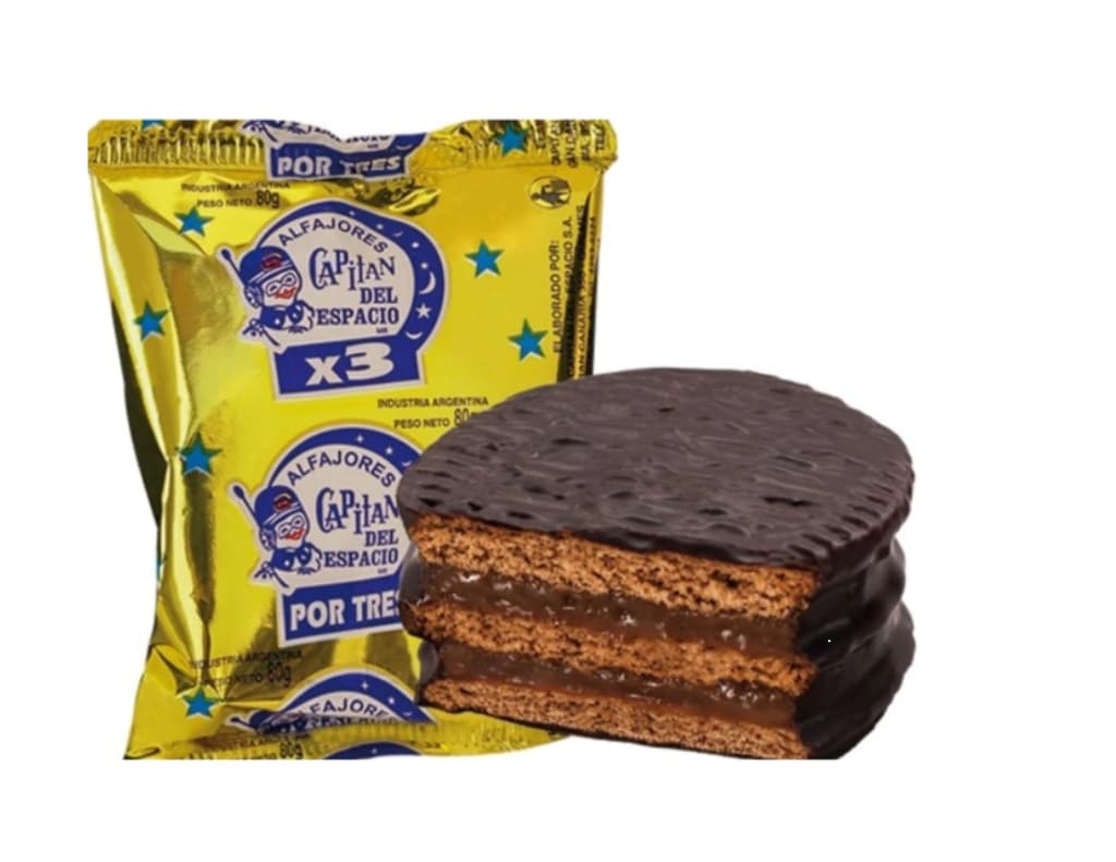 Alfajor Capit谩n del Espacio Triple Negro